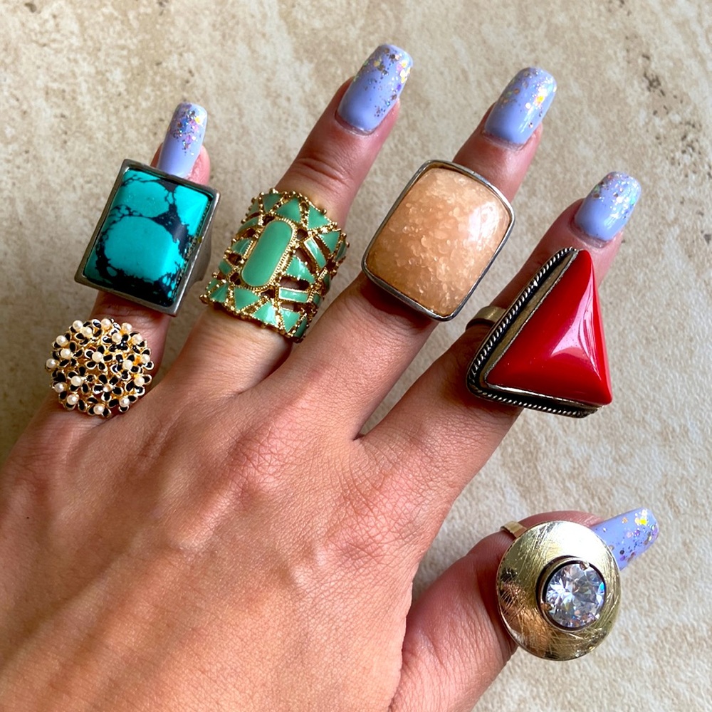 11 Antique Rings Set - Picture 2 of 3